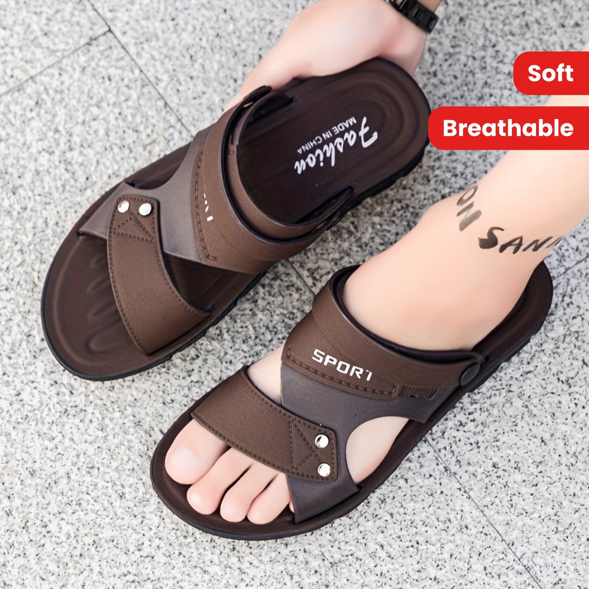 Popular Summer Slippers, Soft and Breathable Outsole