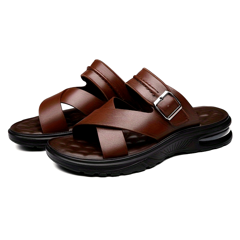 Men's Street Fashion Air Cushion Soft Bottom Anti-slip Vacation Leisure Slippers